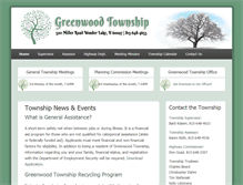 Tablet Screenshot of greenwoodtownship.net